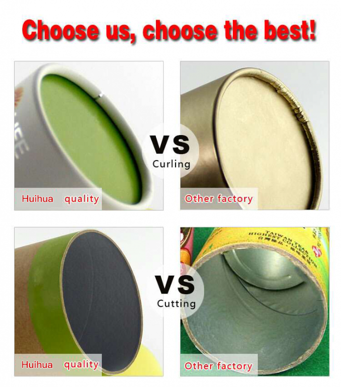 Plastic Composite Can Packaging With Paper Print Cover SGS Certification