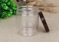 Damp - Proof Clear Pet Jars Cylinder Packaging Tube 760ml Hot Foil Stamping