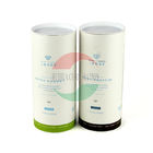 Cosmetic Composite Can Packaging With Cork Lid Custom Printed