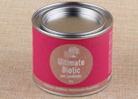 Pink Metal Milk Lids Composite Paper Can For Seed / Crafts /