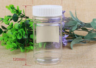 Transparent Food Grade Nuts Clear Pet Jars 60mm Plastic Bottle White Screw Cap