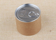 Composite Aluminium Easy Open Paper Tube Packaging With PE Plastic Cap / Kraft Paper