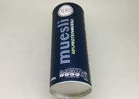 Aluminium Foil Lining Paper Tube Packaging / Oatmeal Container 83mm Diameter 230mm Height