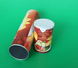 Environmental Dry Fruits / Chips Paper Composite Cans , Aluminium Foil Cover