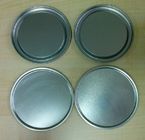 Eco friendly Round Food Black Aluminum Can Bottom Easy Open Can Covers