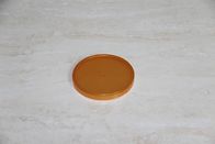 Yellow recycled Round plastic PE lid  for food paper cans , PE cover