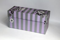 Decorative embossing patterned Recycled Paper Gift Boxes , shoes gift box