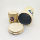 Cork Wood Lid Airtight Paper Packaging Tube / Cardboard Cylinder Containers