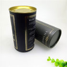 CMYK Printing Recycled Paper Composite Cans / Tea Tin Packaging Tube