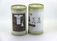 Lovely Cylindrical Cardboard Box Paper Cans Packaging for Cosmetics / Toys / Baby Care Products