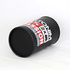 Fashional Black Cylindrical Paper Can Packaging for Underwear and T-shirt