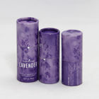 Pantone Purple Paper Tube Cans packaging gloss lamination for lip stick packaging