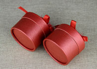 Red Mini Cardboard Paper Cans Packaging with Ribbon and Tag