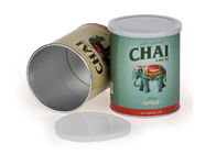 UV /  Embossed Effect Coffee Paper Composite Cans For Potato Chips Eco-friendly