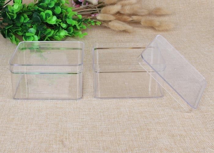 Ellipse Clear Plastic Container Box Storage Hard Plastic With Lid