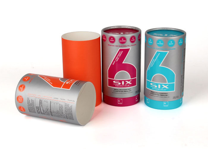 Rolled Edge Paper Tube Packaging Cardboard Paper Canister Aluminum Easy Open End