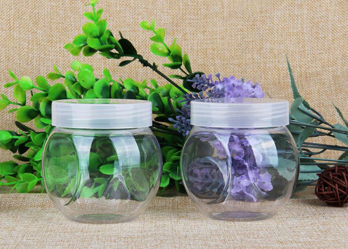225 ML Thick Clear PET Plastic Jars Transparent Plastic Can For Dry Fruits