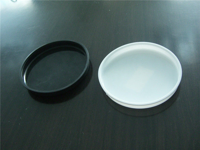 83mm Food Grade Black / White PP Products Lid For Paper Tube