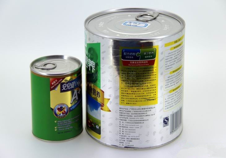 Large food grade easy open end  tinplate cans  , cookies / tea storage tin