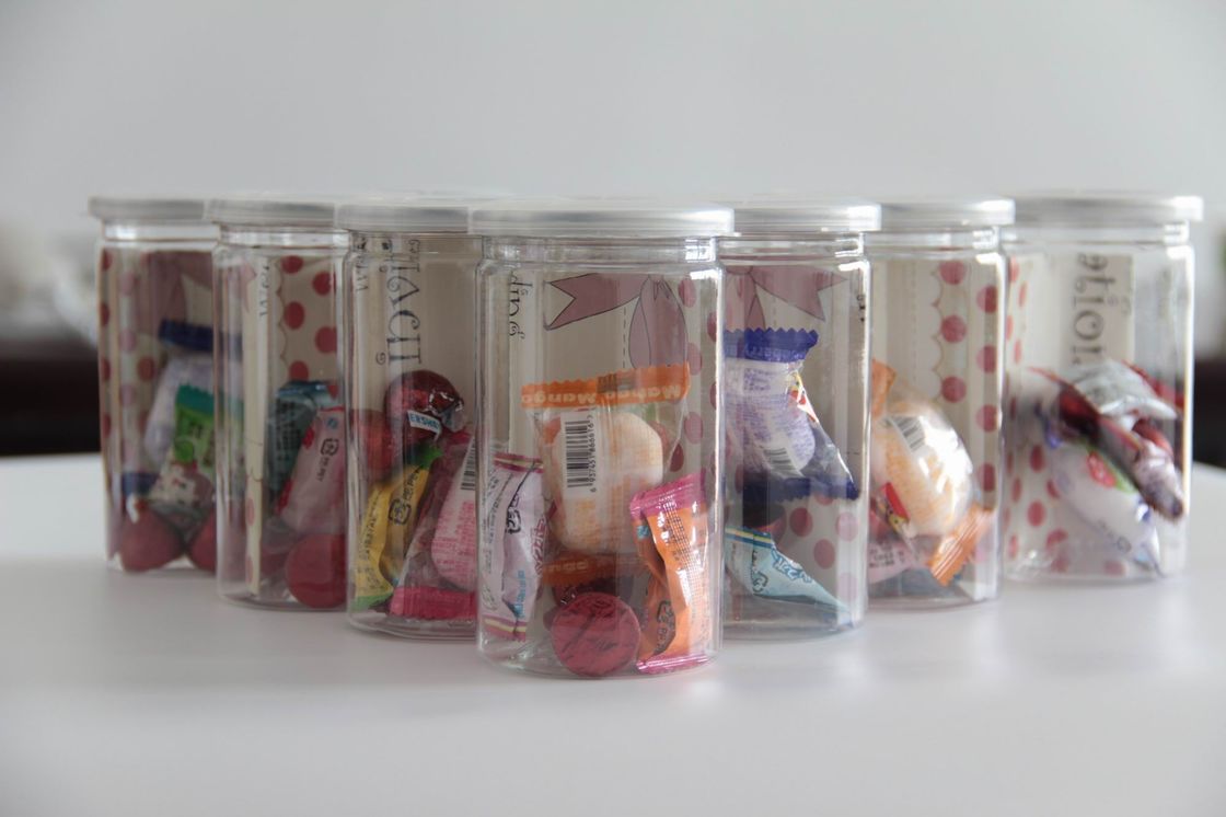 Slim Straight Food Clear Pet Jars , 1120mm height plastic candy jar