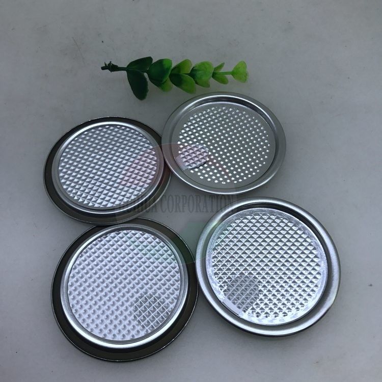 Food Grade 83mm 99mm Paper Can Aluminium Foil Lids