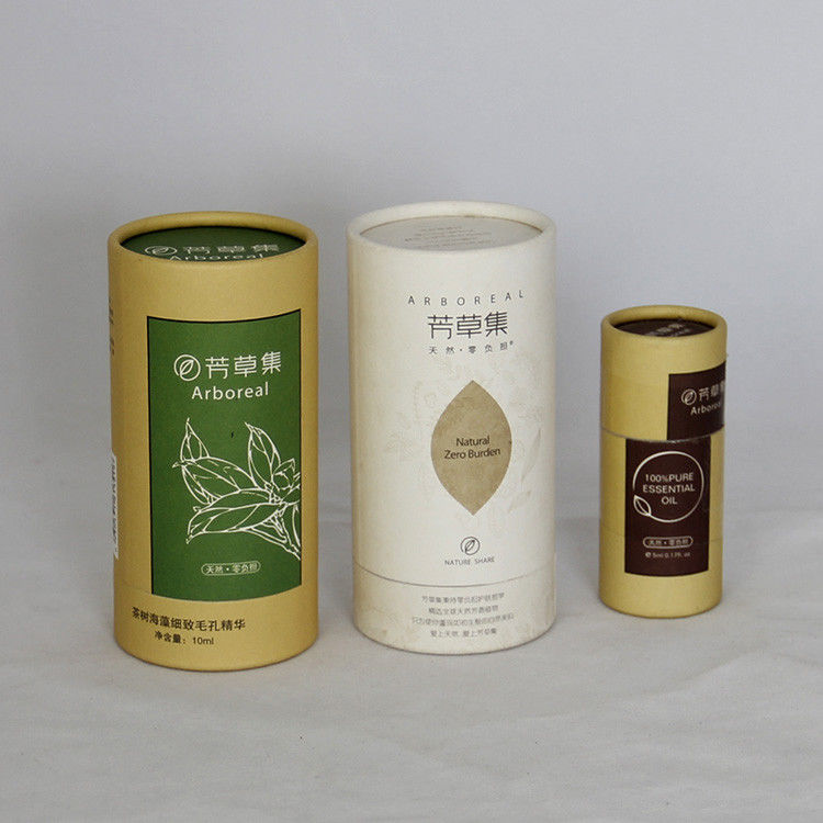 Nice Curling Recyclable Tea Paper Tube Packaging CMYK Pantone FDA
