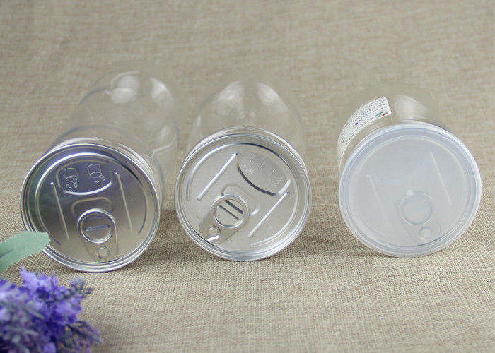 50ml food grade Clear Plastic Cylinder PET nut Can with