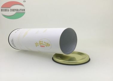 Food Grade Paper Pet Treats Box , Cardboard Tube Packaging For Tea With Foil Lining