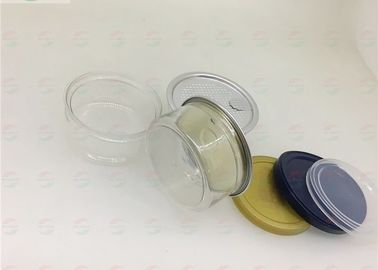 50ml Round Shape Pet Weed Clear Pet Jars / Small Packaging Pans