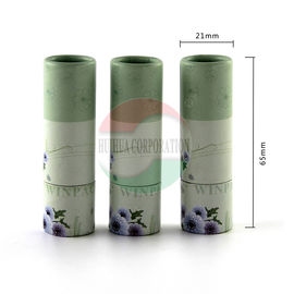 Biodegradable Kraft Paper Lip Balm Tube With CMYK Printing Offset