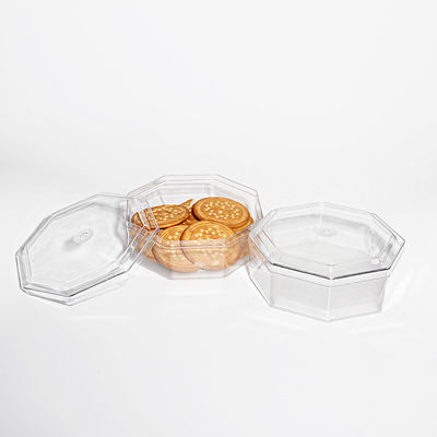 Plastic PET Food Grade Container Packaging Boxes With Lid