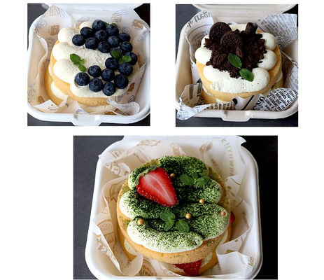 Fruit Hamburger Cake Meal Prep Packaging Food Containers Disposable Bento Box Takeaway