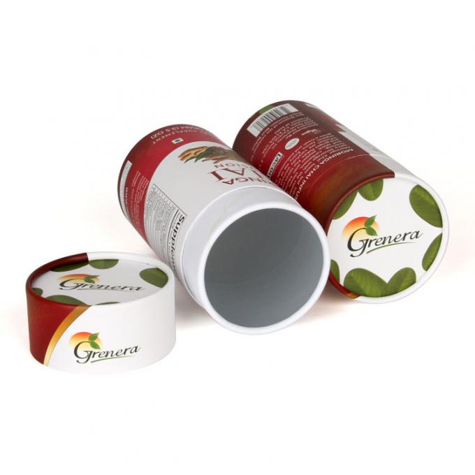 Food Grade Customized Paper Tube Packaging For Spice / Milk powder