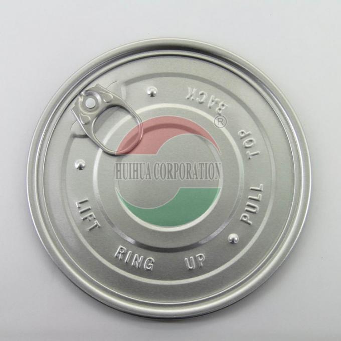 Recyclable 99mm 401 Aluminum Foil Lids / Dry Powder Full Easy Open Ends