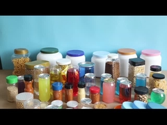 Clear Pet Jars Plastic Container for Powder Nuts