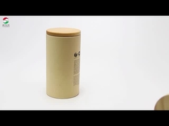 Customizable Paper Tube with Wood Lid Meet Customer Requirements