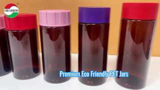 Eco-Friendly Food Grade Round PET Plastic Jar