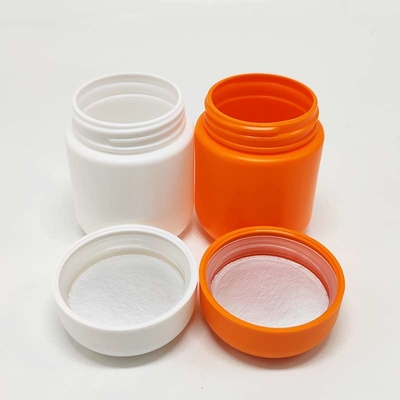 2oz White Cylinder Jar HDPE Child Proof 3.5g Flower Smell Proof Screw Jar