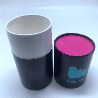 Biodegradable Kraft Paper Cylinder Box Gift Packaging Tube For T - Shirt