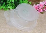 White Food Grade Heat Resisting PP Container Transparent For Soup / Sauce