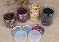 Customized Snacks / Tea Packing Pet Plastic Jars Easy Open Lid Air - Proof