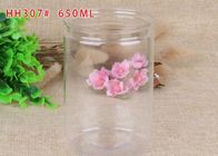 650ml Easy Open End PET Can Canister Air - Proof For Dried Food Transparent