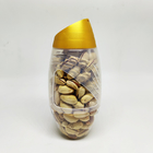 Small Candy Nut Food Grade PET Plastic Packing Jar With Pop Top Lid