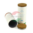 Paper Composite Containers Packaging Cans , Composite Shipping Containers With Cork Lid