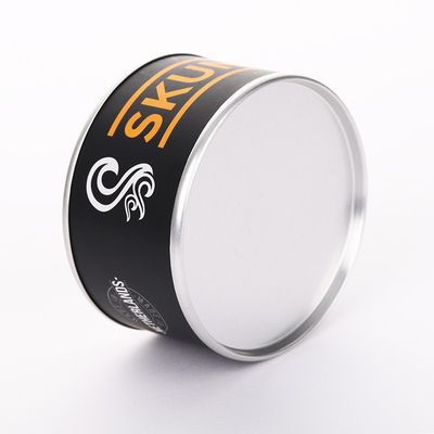 Round Paper Tube Packing Can for Tea Coffee Chocolate Package with Easy Opening Plastic Lid High Quality Customized Kraft Paper