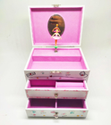 PMS Printing Jewelry Gift Music Box Children Princess Ballerina Dancing Drawer Box