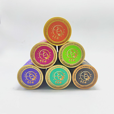 Custom Cylinder Biodegradable Gift Paper Tube For Loose Tea Coffee Packaging
