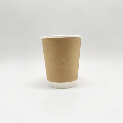 Biodegradable 8 Oz 12 Oz Double Wall Paper Cup Coffee Cup With Lid