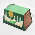 Custom Recycled Paper Gift Boxes Food Packaging Biscuit Moon Cake With Handle