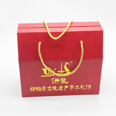 CMYK Recycled Paper Gift Boxes Square Kraft New Year Food Packaging Paper Gift Box For Nuts
